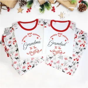 Grandma and Grandad to be Matching Christmas Pyjamas