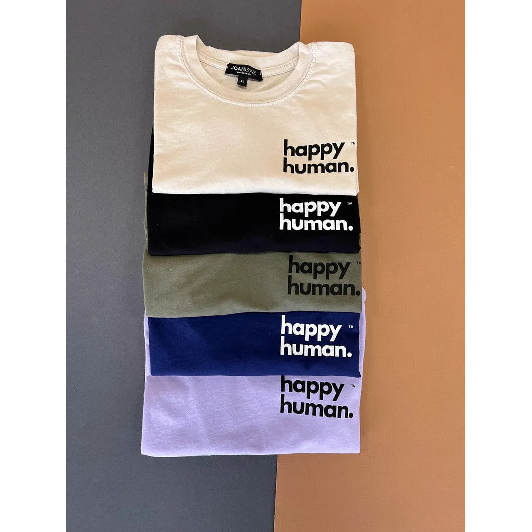 Happy Human Hipster Tee | Black | Women & Youth size 8-16