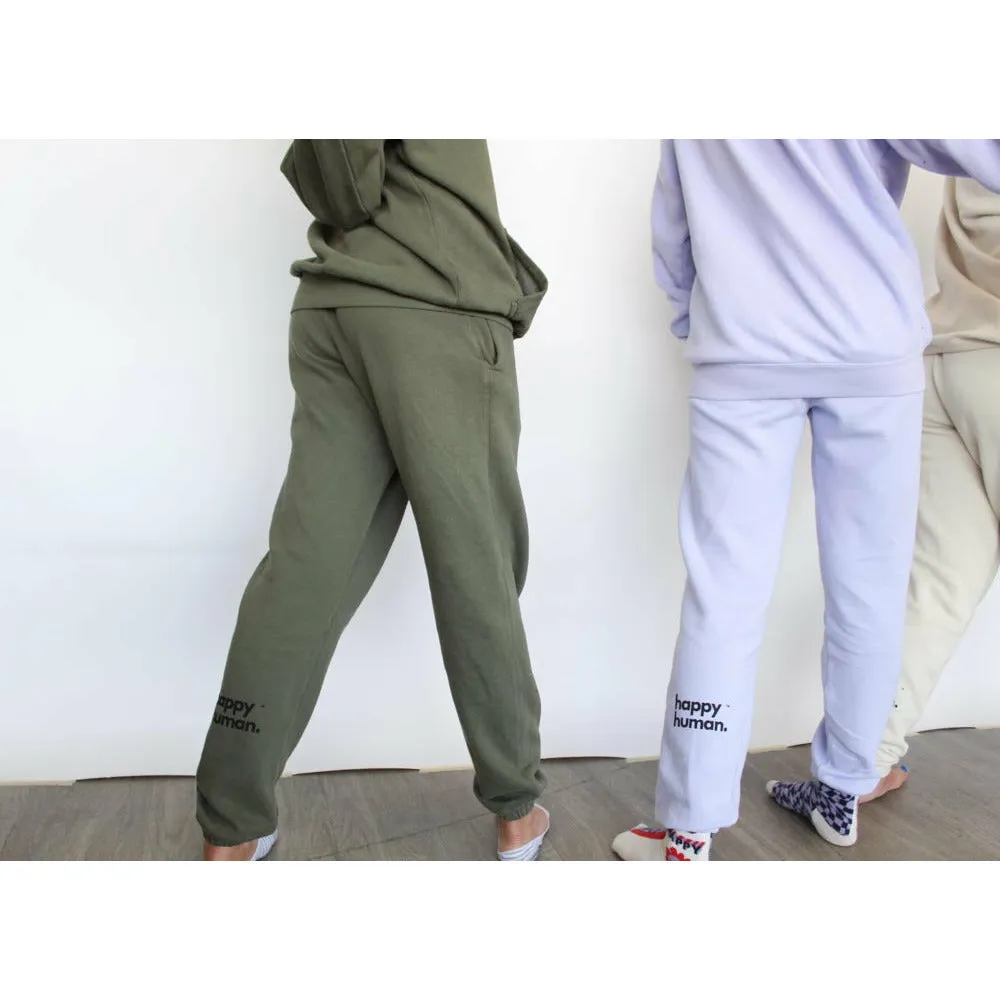 Happy Human Jogger | Army Green | Adult