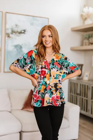 Hazel Blues® |  Pretty in Paradise Floral Blouse