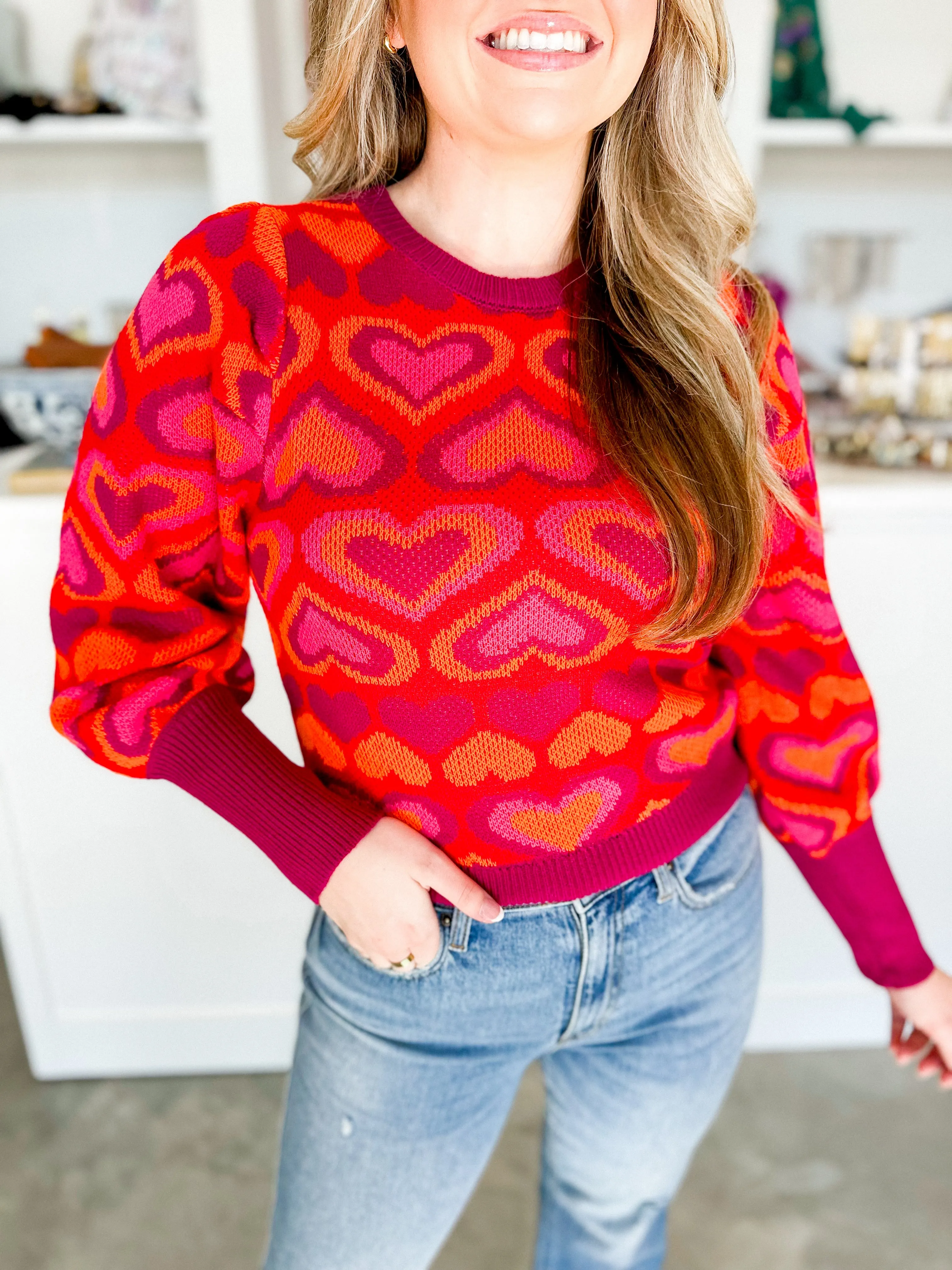 Heartbeat Crew Neck Sweater