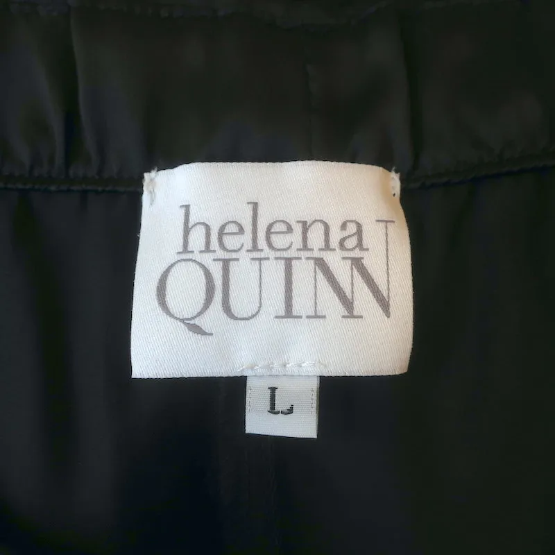 Helena Quinn Matching Pajamas Black Silk Charmeuse Size Medium/Large