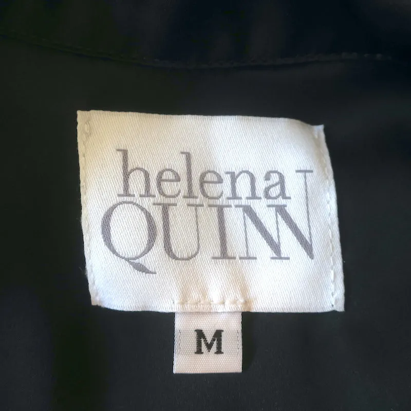 Helena Quinn Matching Pajamas Black Silk Charmeuse Size Medium/Large