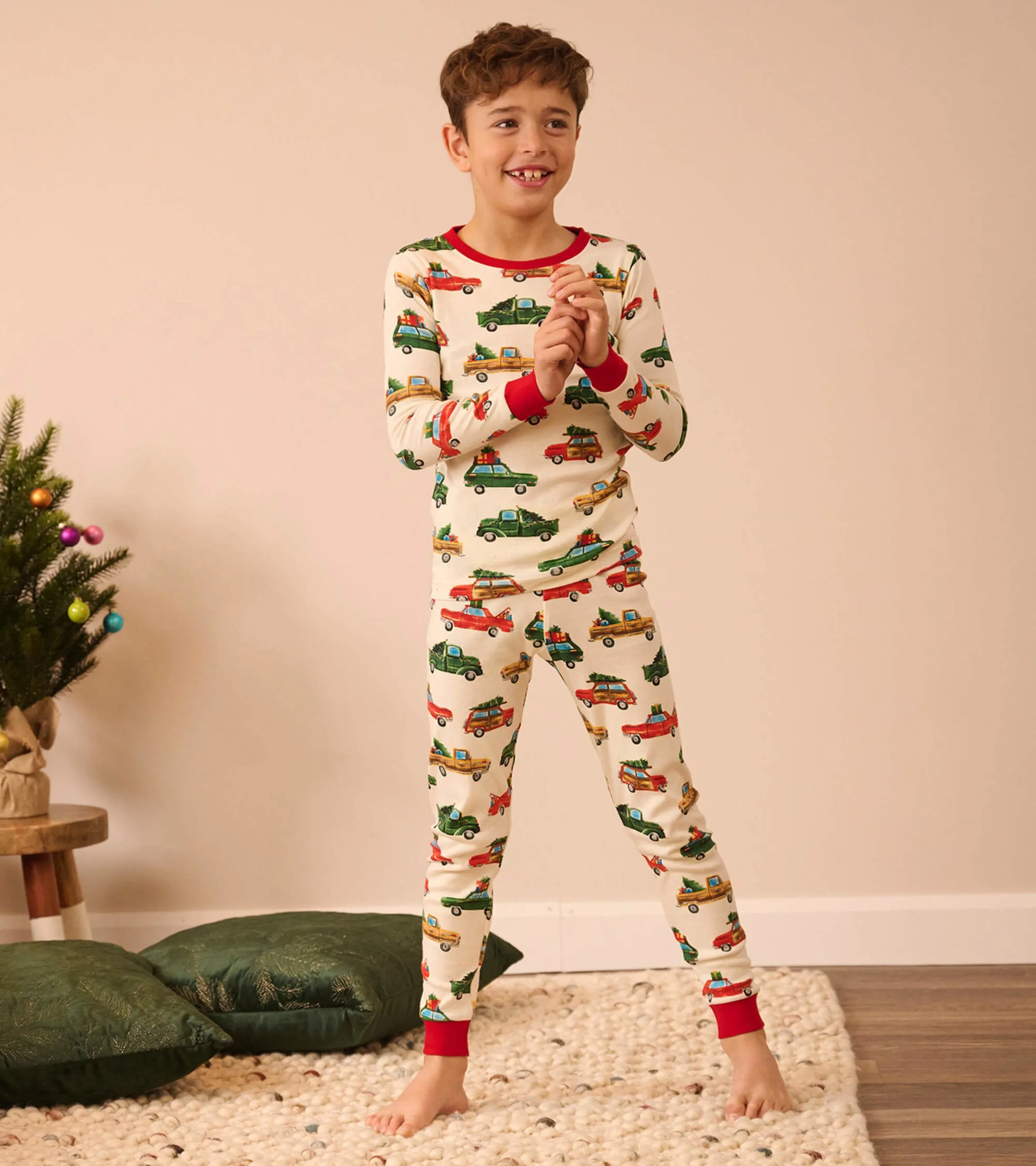 Holiday Cars Cotton Pajama Set