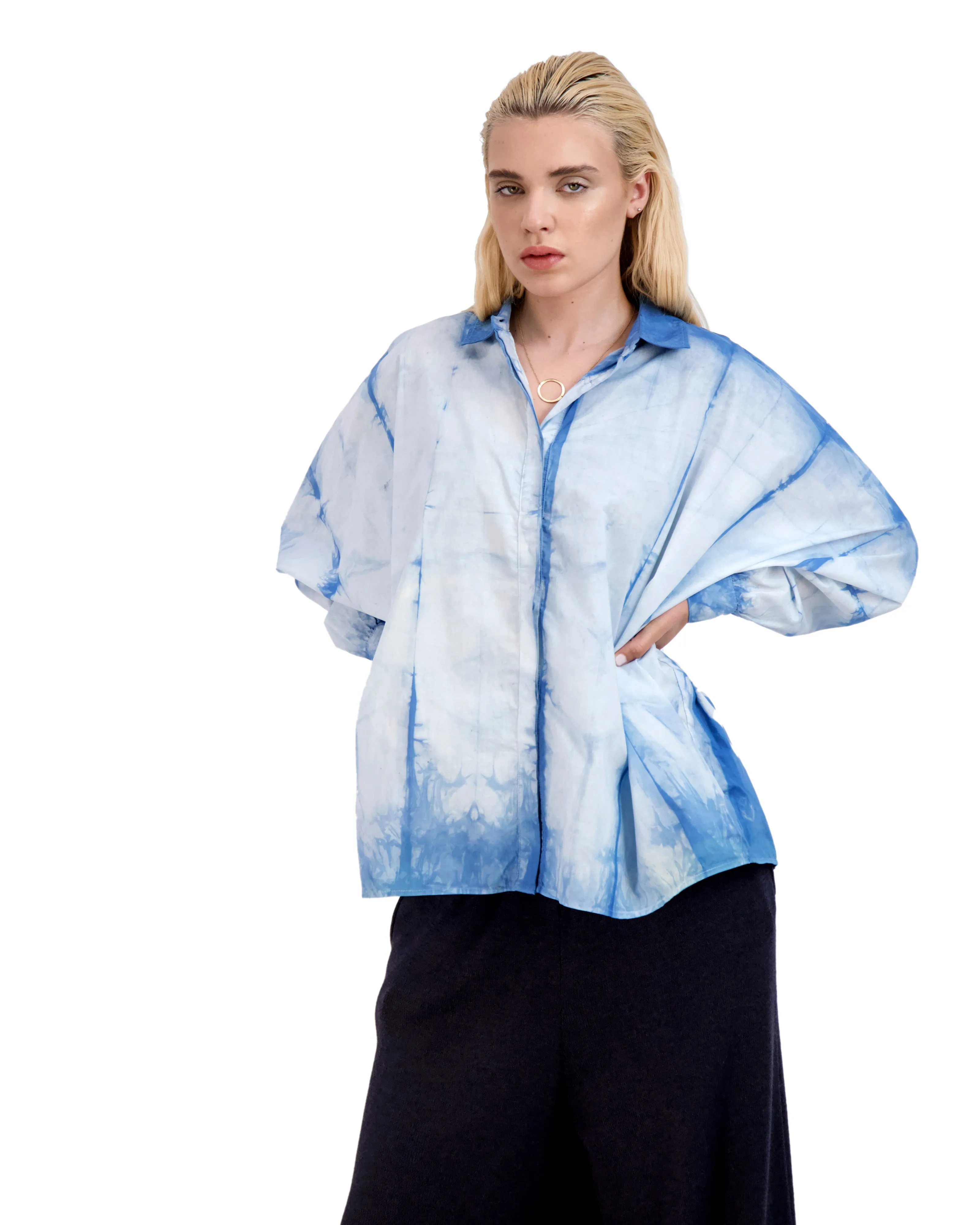 Indigo Oversized Shirt