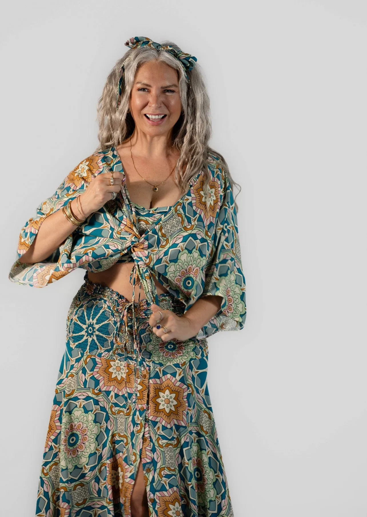 Island Life Christine Shirt - Ocean Kaleidoscope