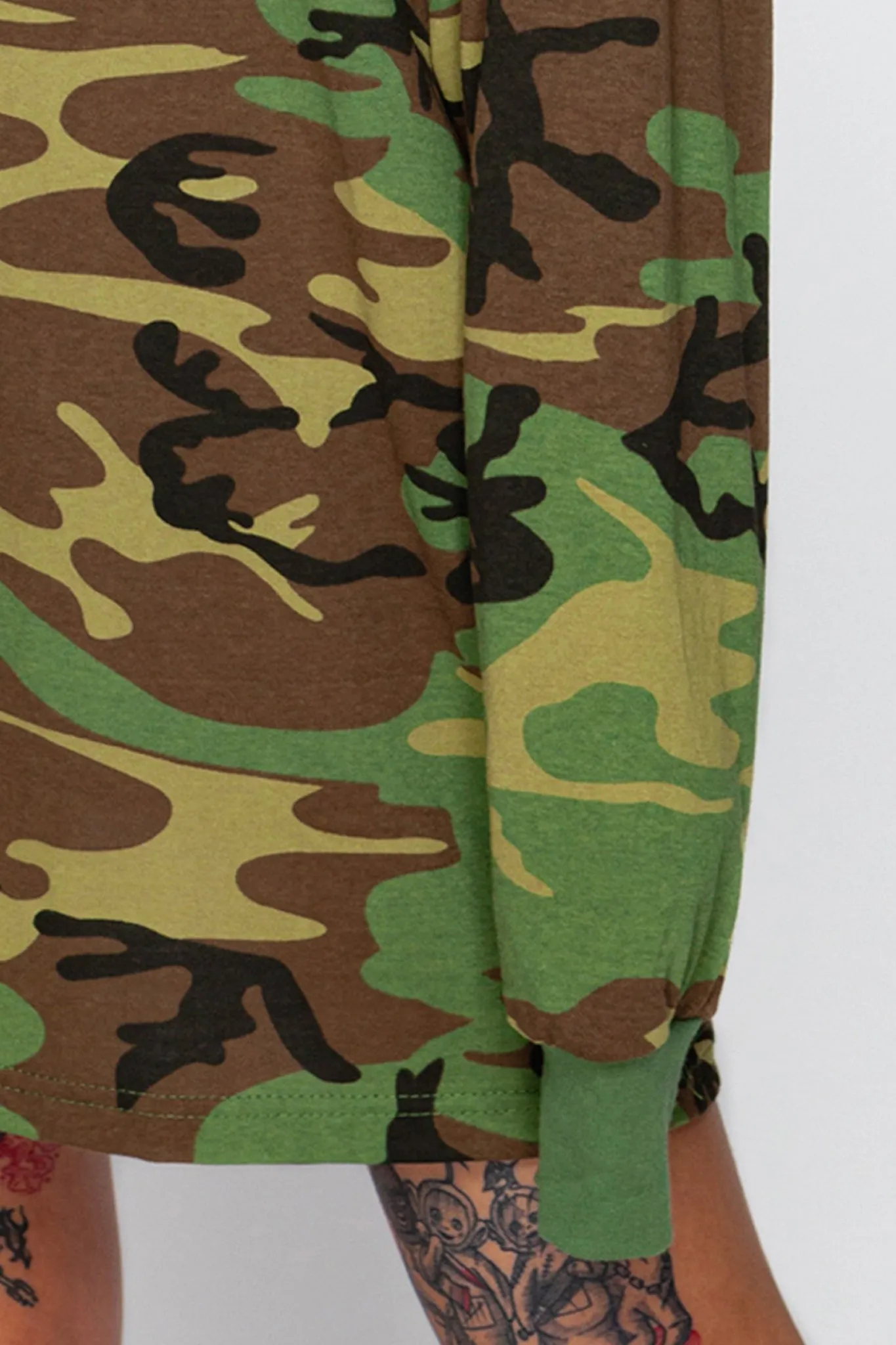Issa Vibe Camo Long Sleeve Tee