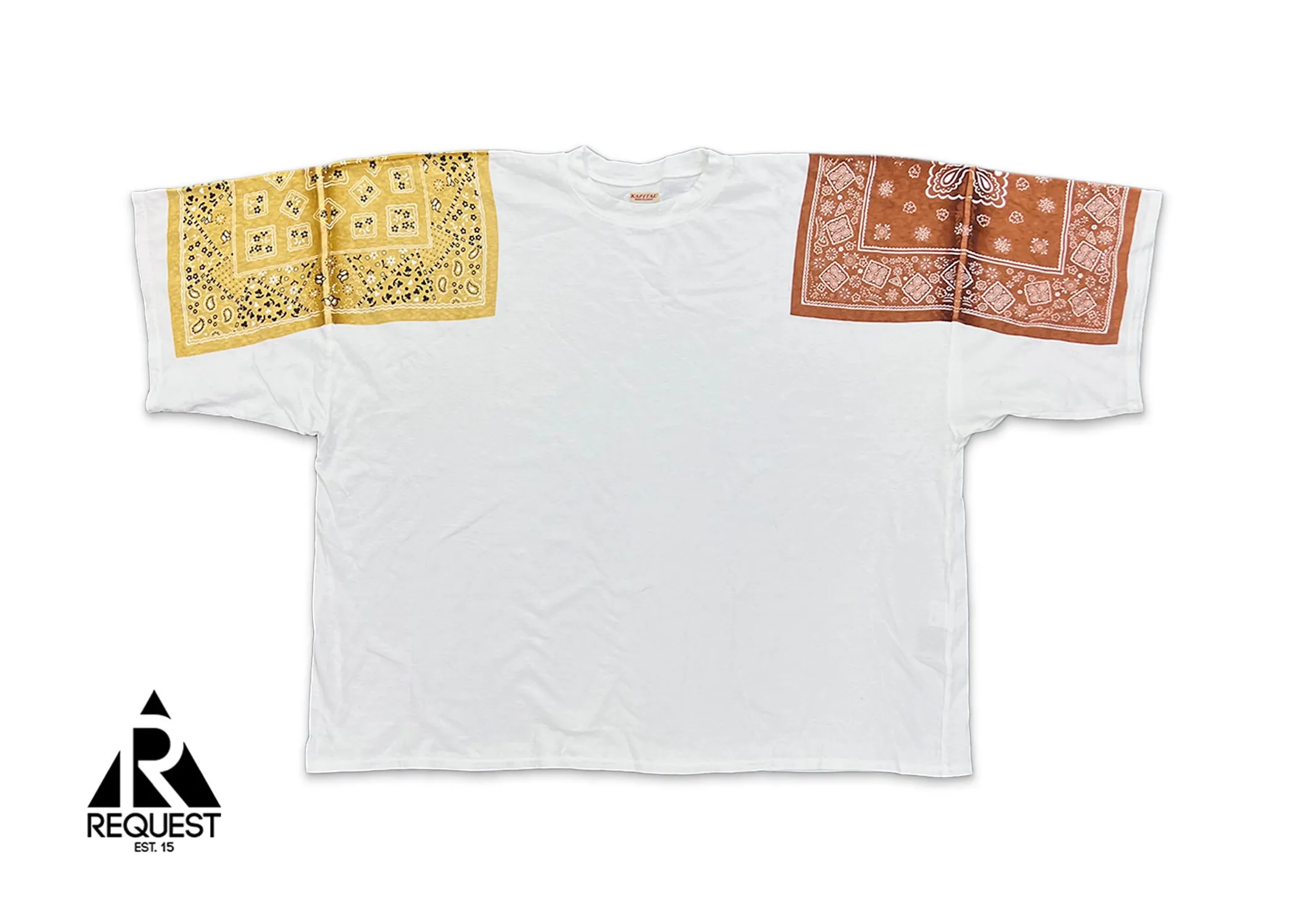 Jersey Bandana Oversized Tee "Mustard/Brown"
