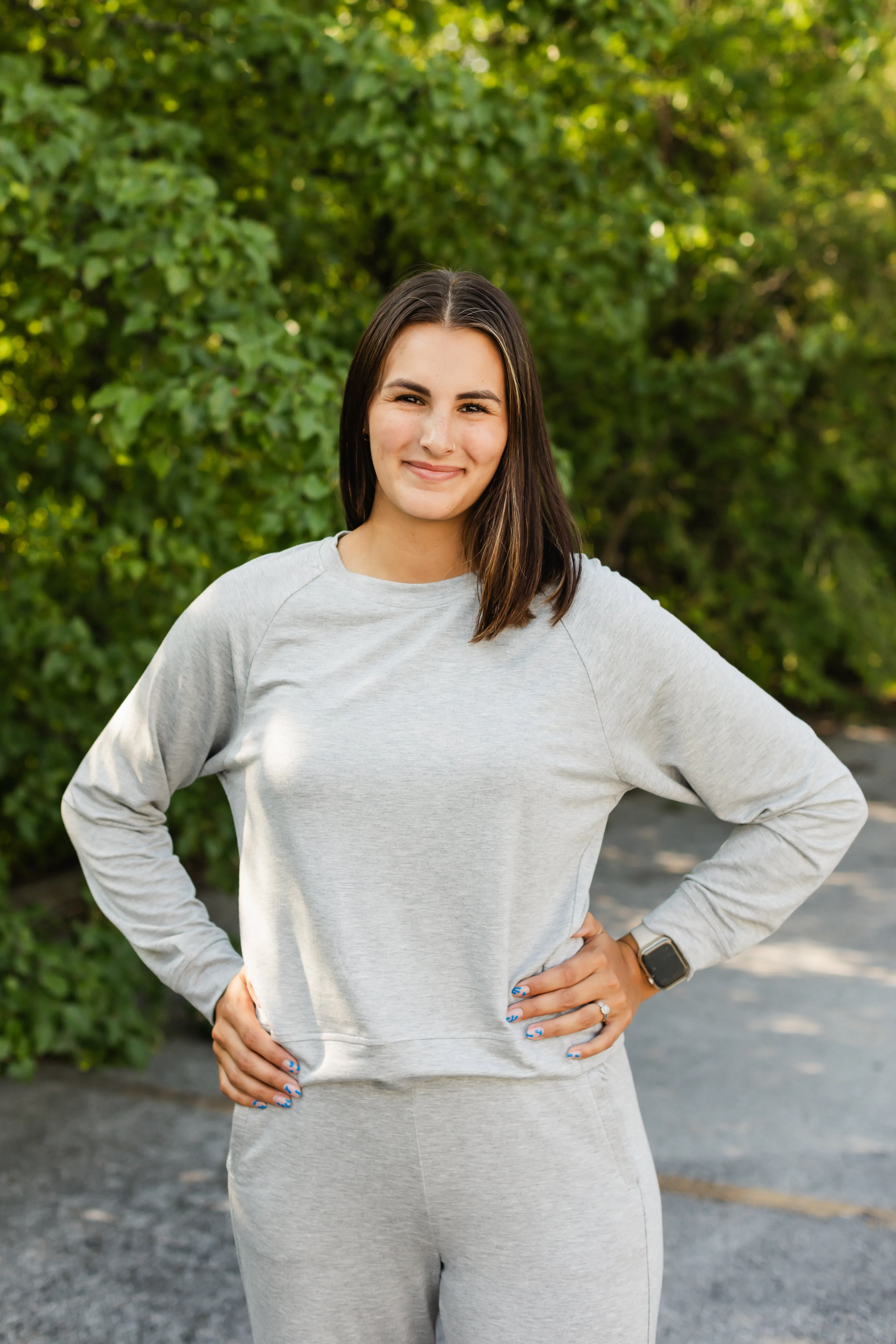 jett top in grey