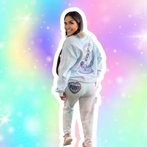 Jogger Pants The Husband Did It- True Crime Cotton Candy Tie Dye