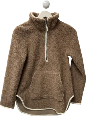 joules Beige Tan Brown Quarter Zip Fleece UK 6