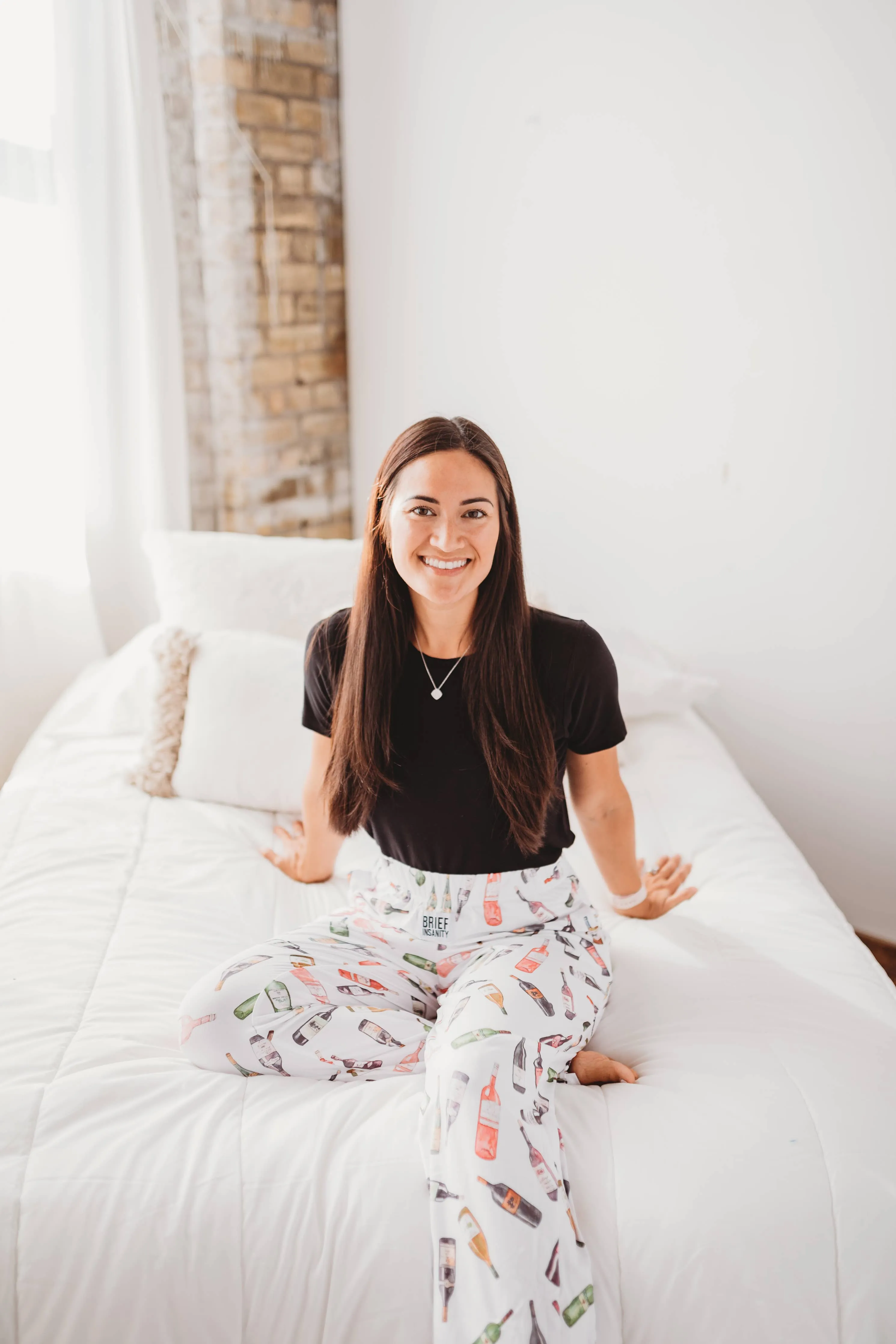 Just Screw It Wine Theme Lounge Pants: X-Large