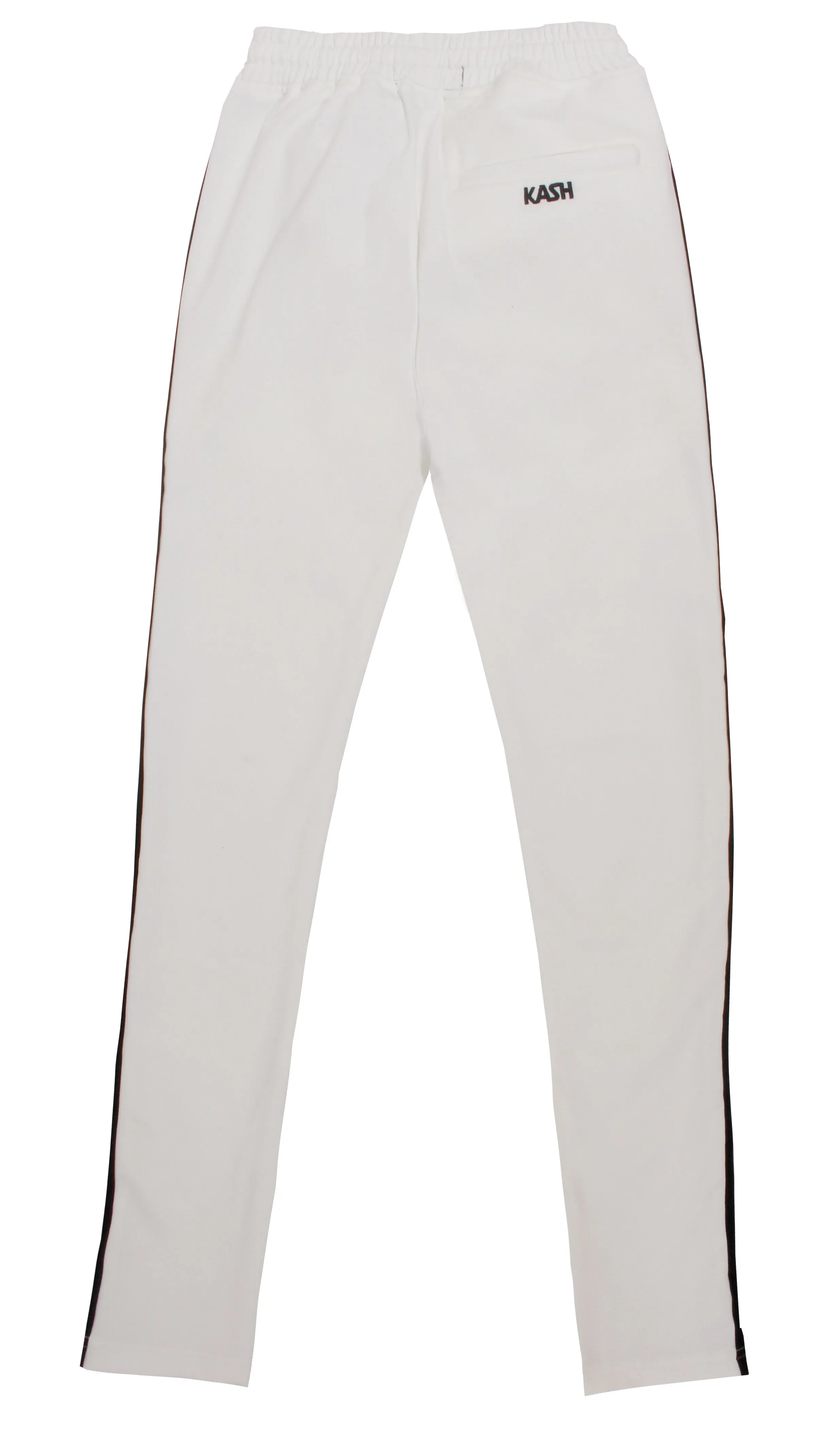 Kash Track Pant W/ Embroidery - White