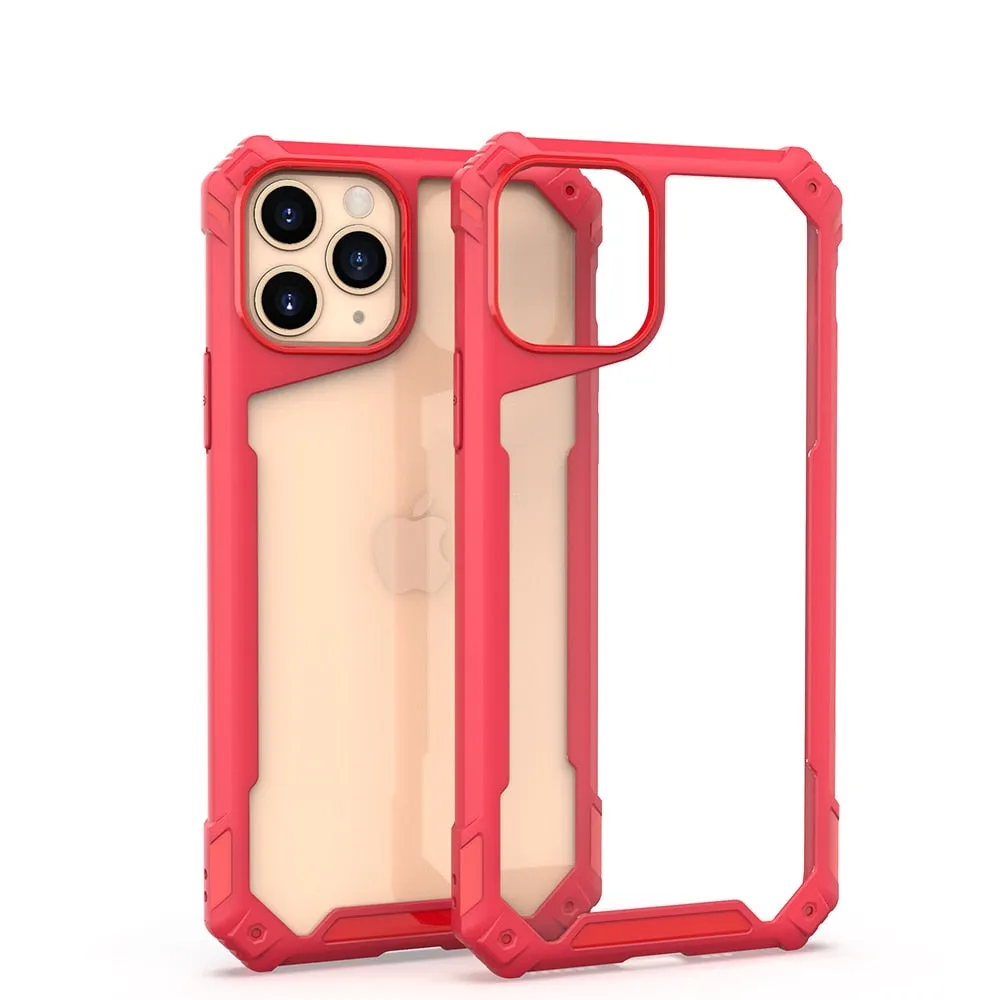 KEYSION Mode Stoßfest Fall für iPhone SE 2020 11 Pro Max Transparent Telefon Zurück Abdeckung für Apple iPhone 8 6s 7 Plus X XS XR