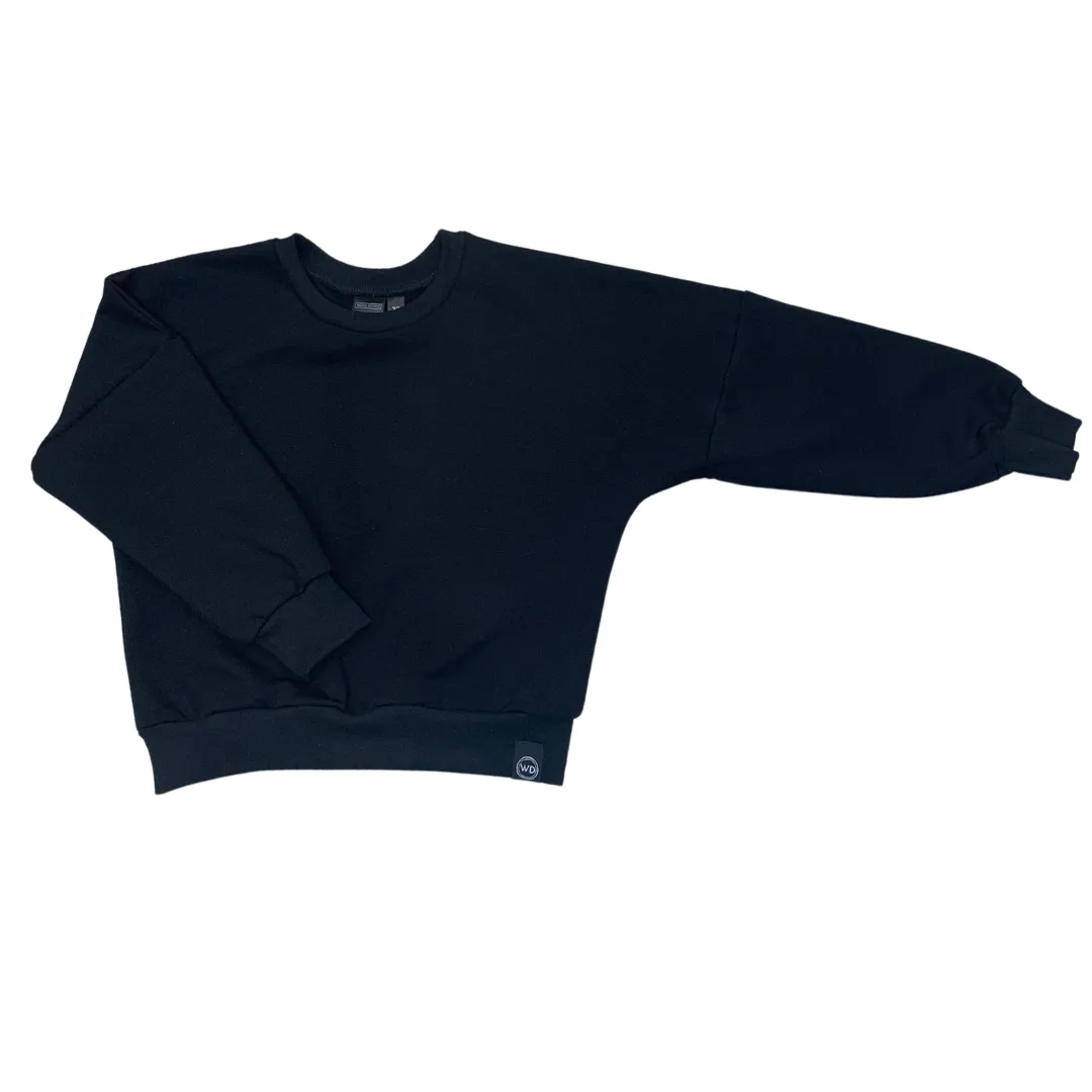 Kids Bamboo Drop Shoulder Relaxed Crew