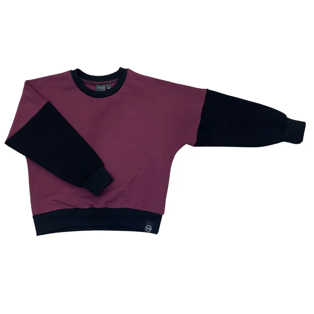 Kids Bamboo Drop Shoulder Relaxed Crew