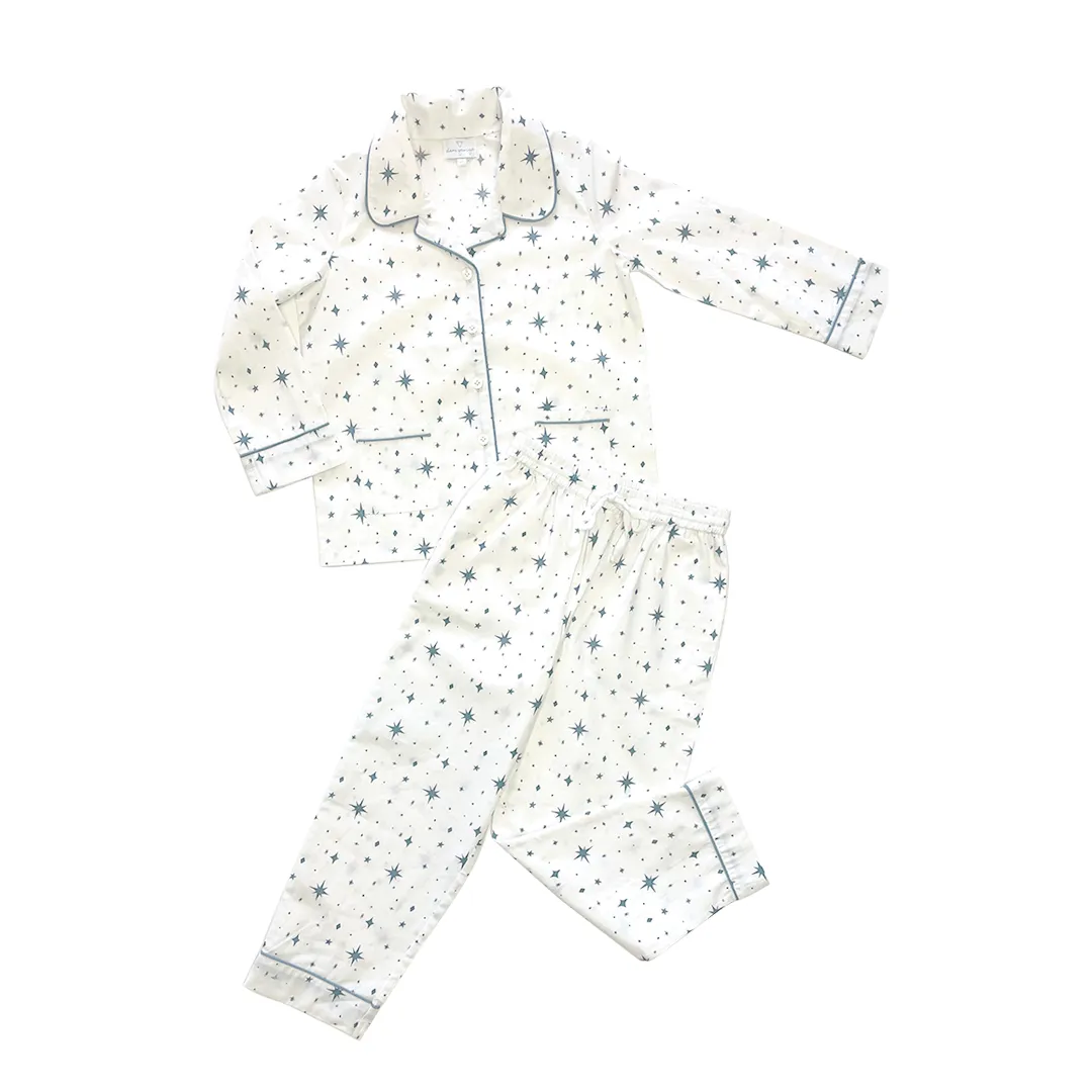 Kid's Oh My Stars Pajama in Twilight Blue