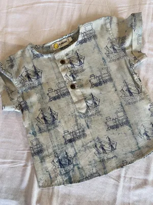 Klingaru Unisex Short Kurta - Dabu Ship