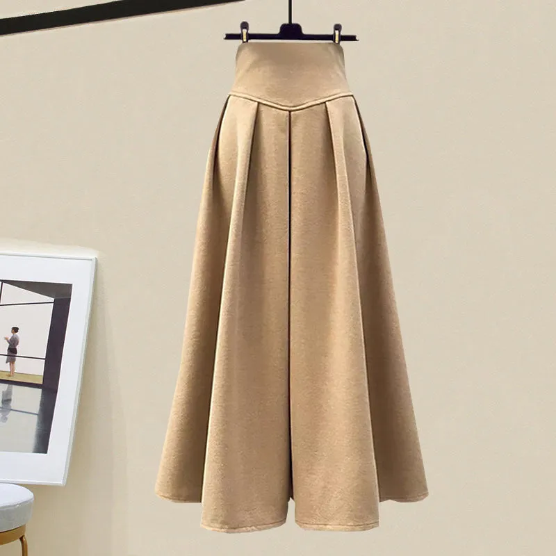 Knitted sweater   skirt 2-piece set UB98572