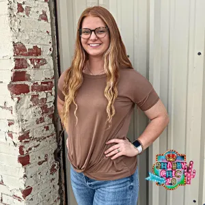 Knot Me Top - Tan