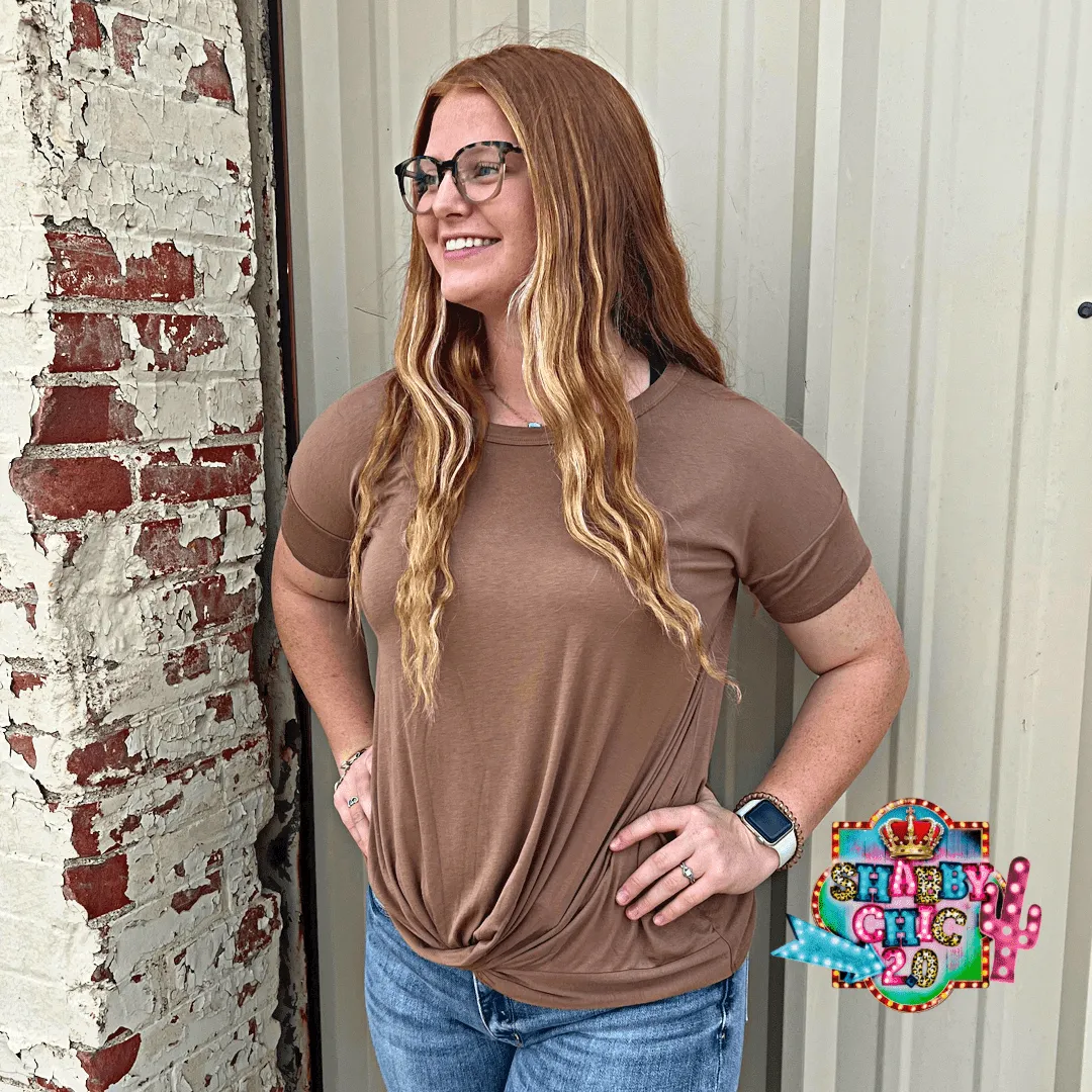 Knot Me Top - Tan