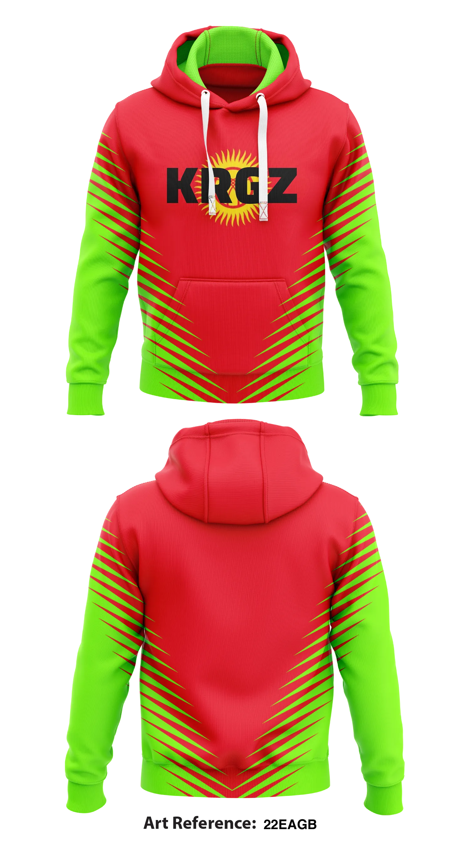 KRGZ Store 1  Core Men's Hooded Performance Sweatshirt - 22EAgB