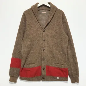 [L] Kapital Nautical Fleece Cardigan Brown