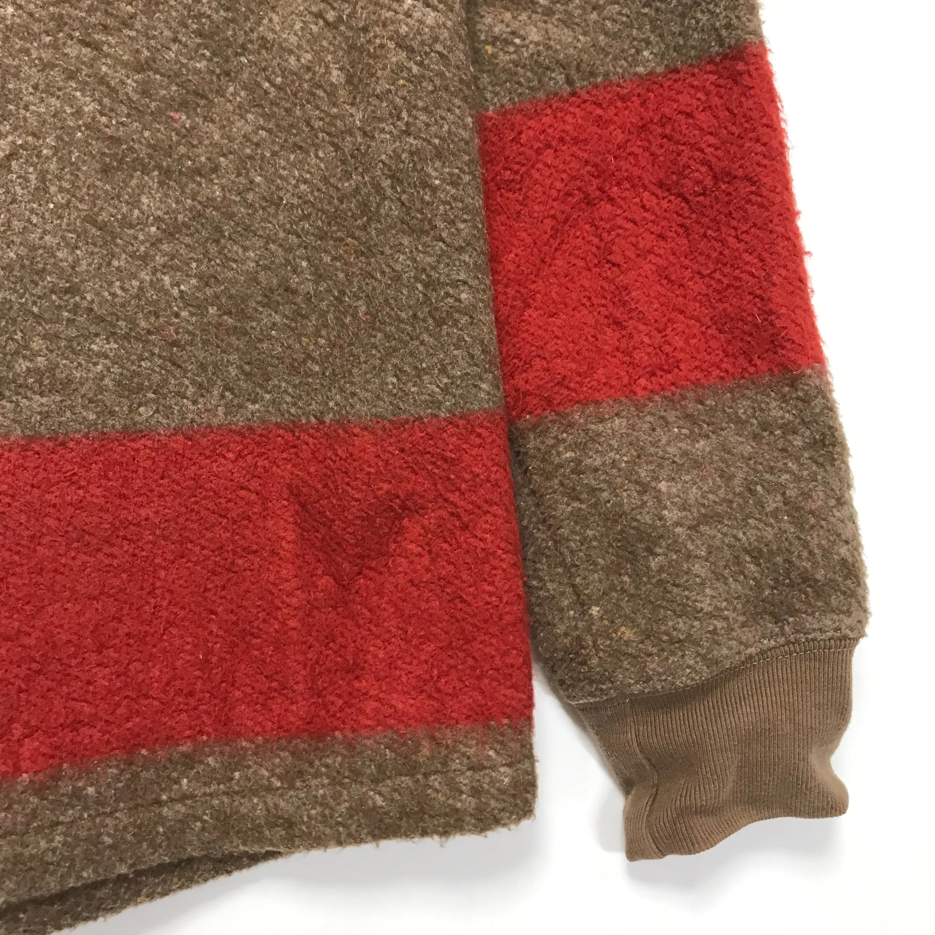 [L] Kapital Nautical Fleece Cardigan Brown
