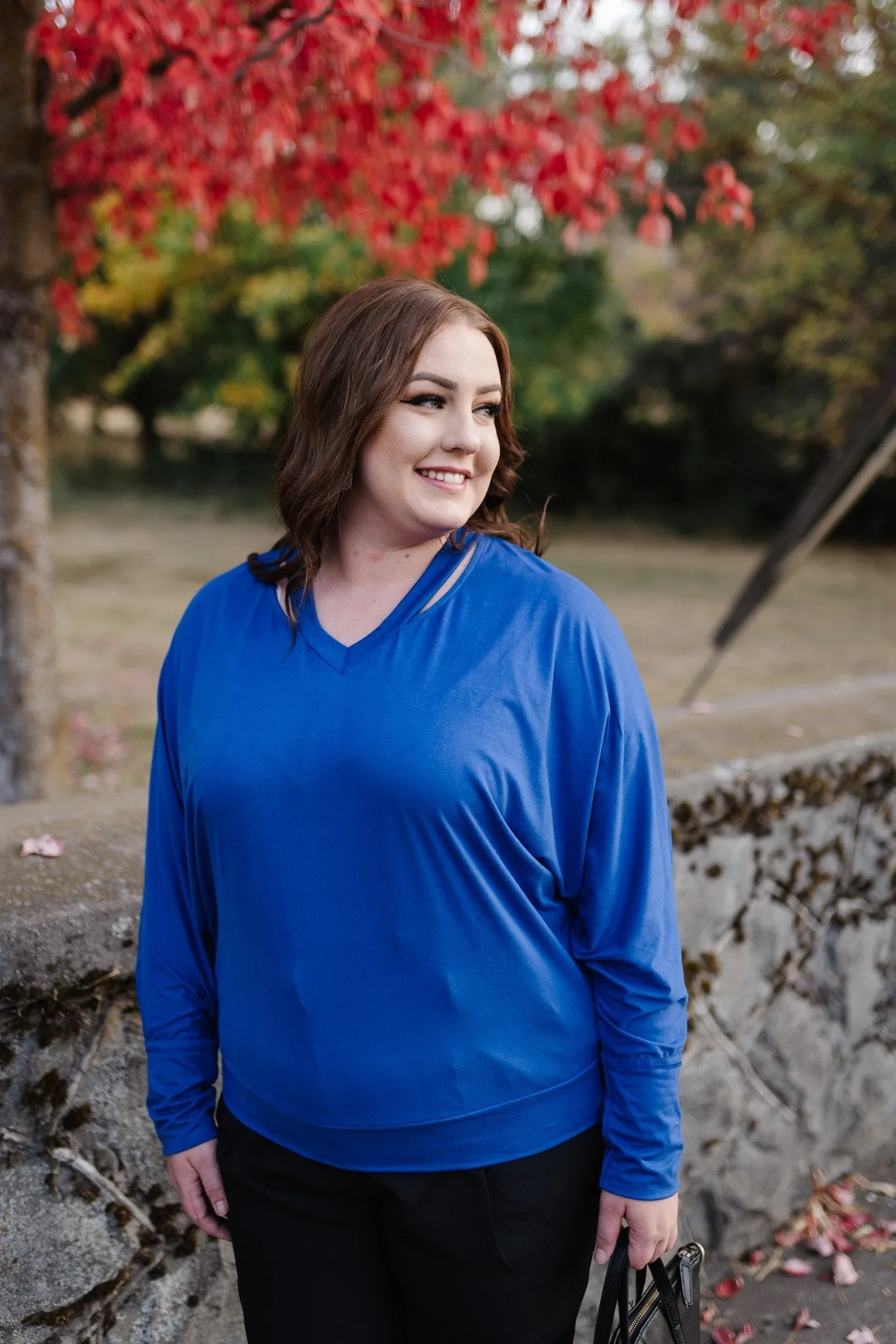 Lady In Royal Blue Top