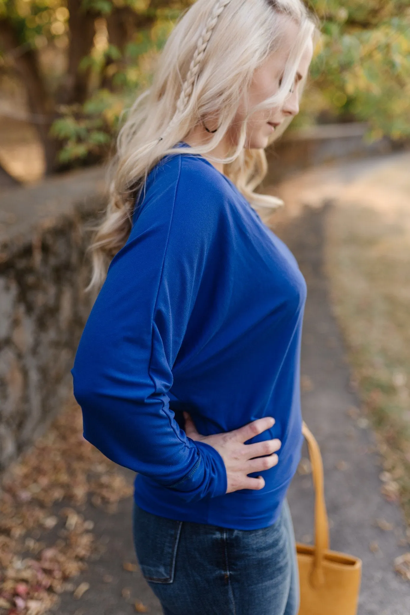 Lady In Royal Blue Top