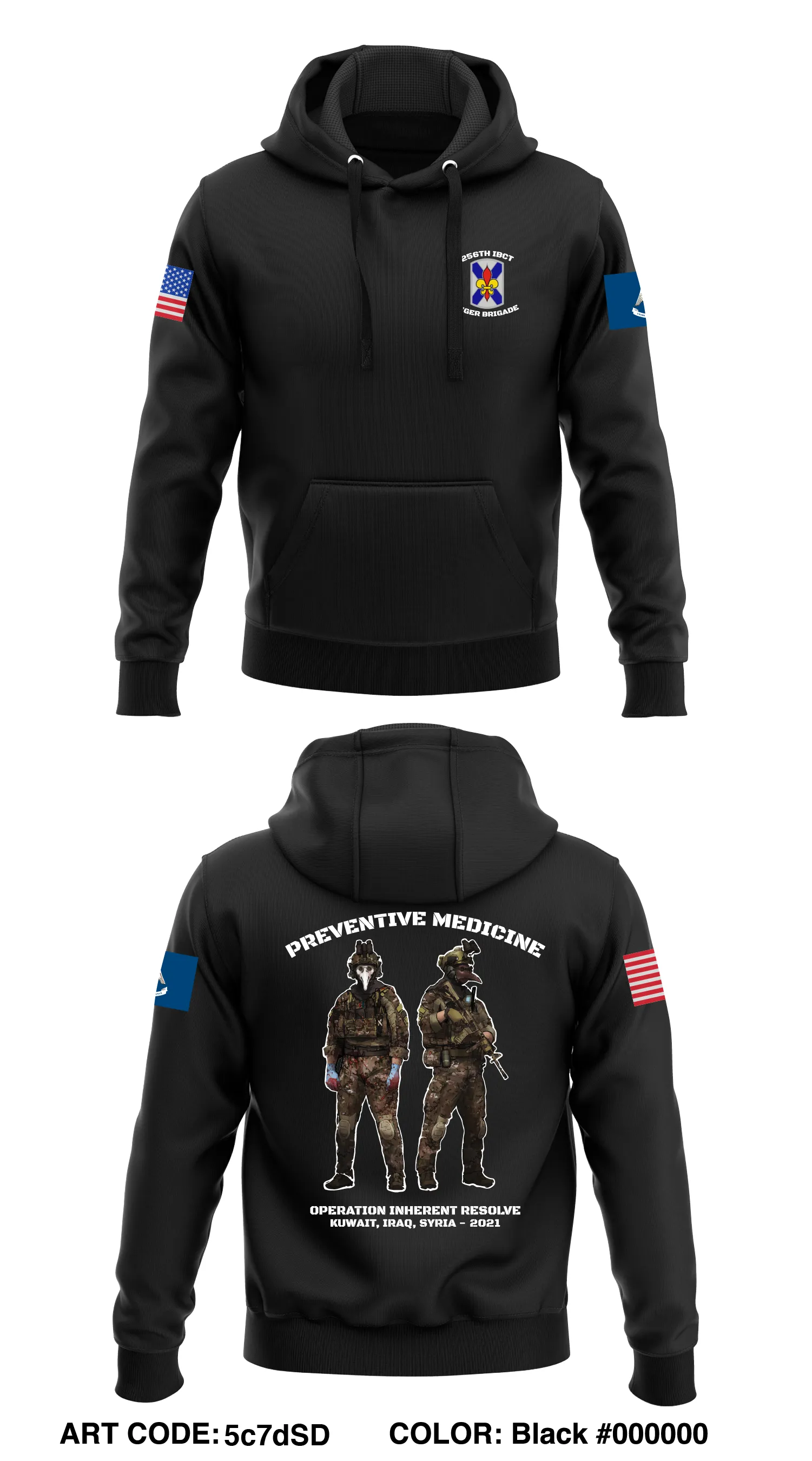 LANG 256th IBCT Store 1  Core Men's Hooded Performance Sweatshirt - 5c7dSD