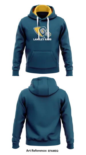 Langley rams Store 1  Core Men's Hooded Performance Sweatshirt - eFaMeq