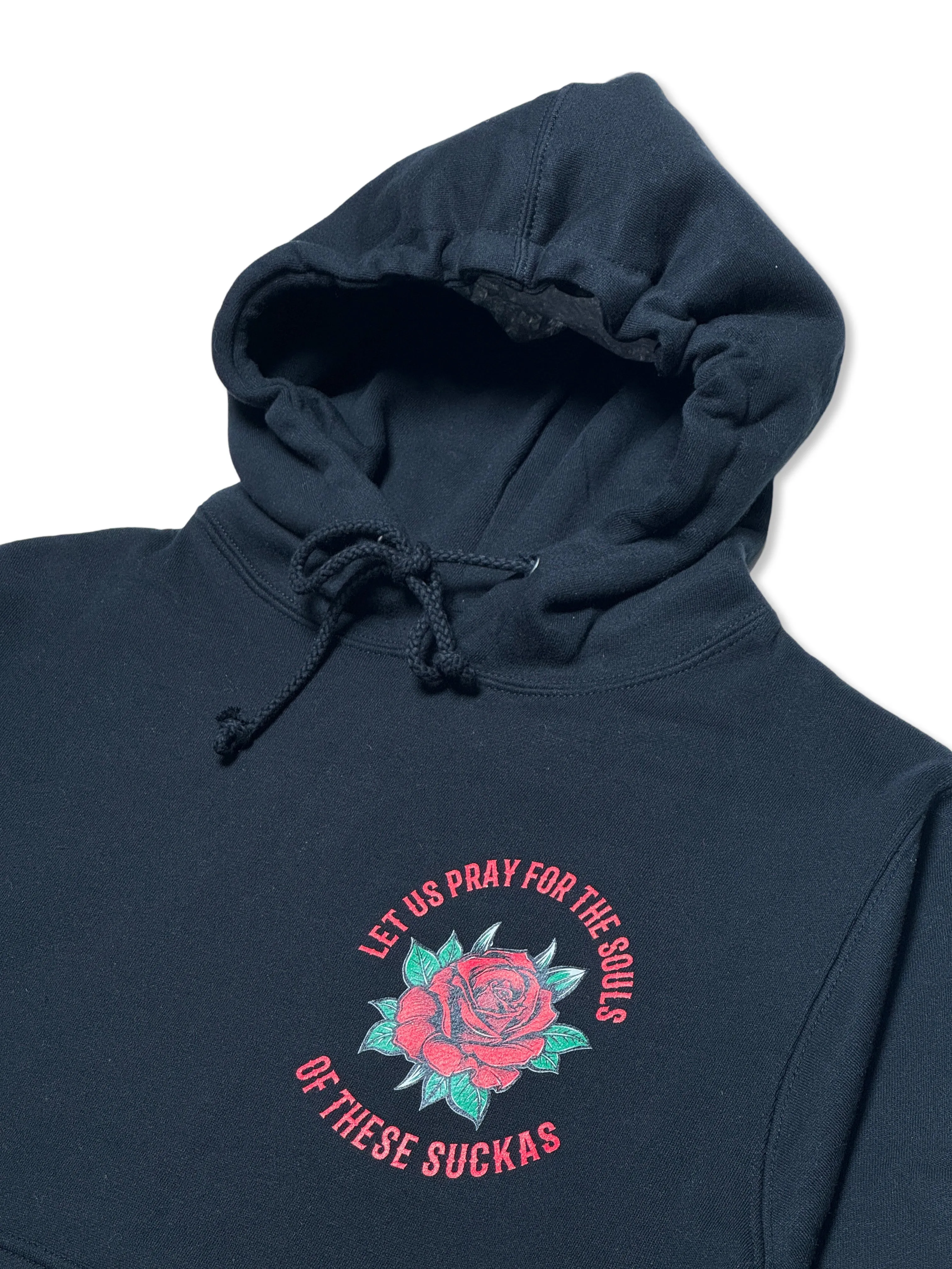 Let Us Pray Hoodie - Black/Red