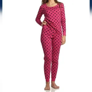 Leveret Hearts Cotton Pajamas 2pc Set