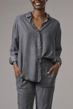 Lia Black Denim Button Down by Splendid | Washed Black
