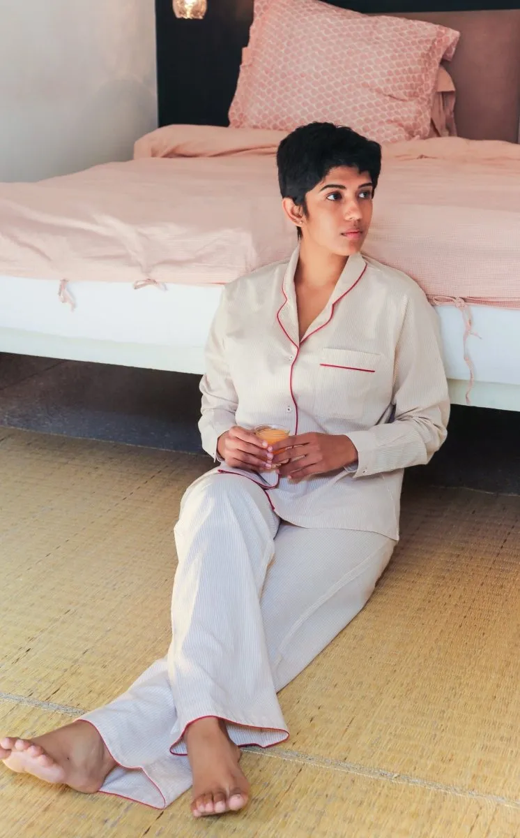 Lily Pyjama in Cream