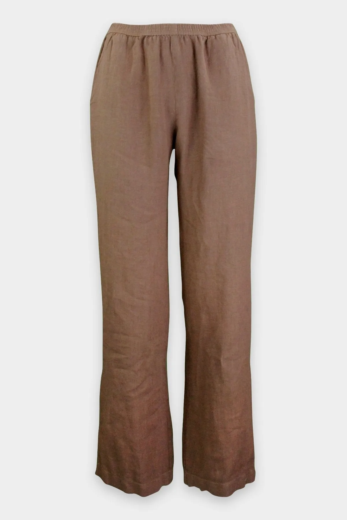 Linen Lounge Pant in Brown
