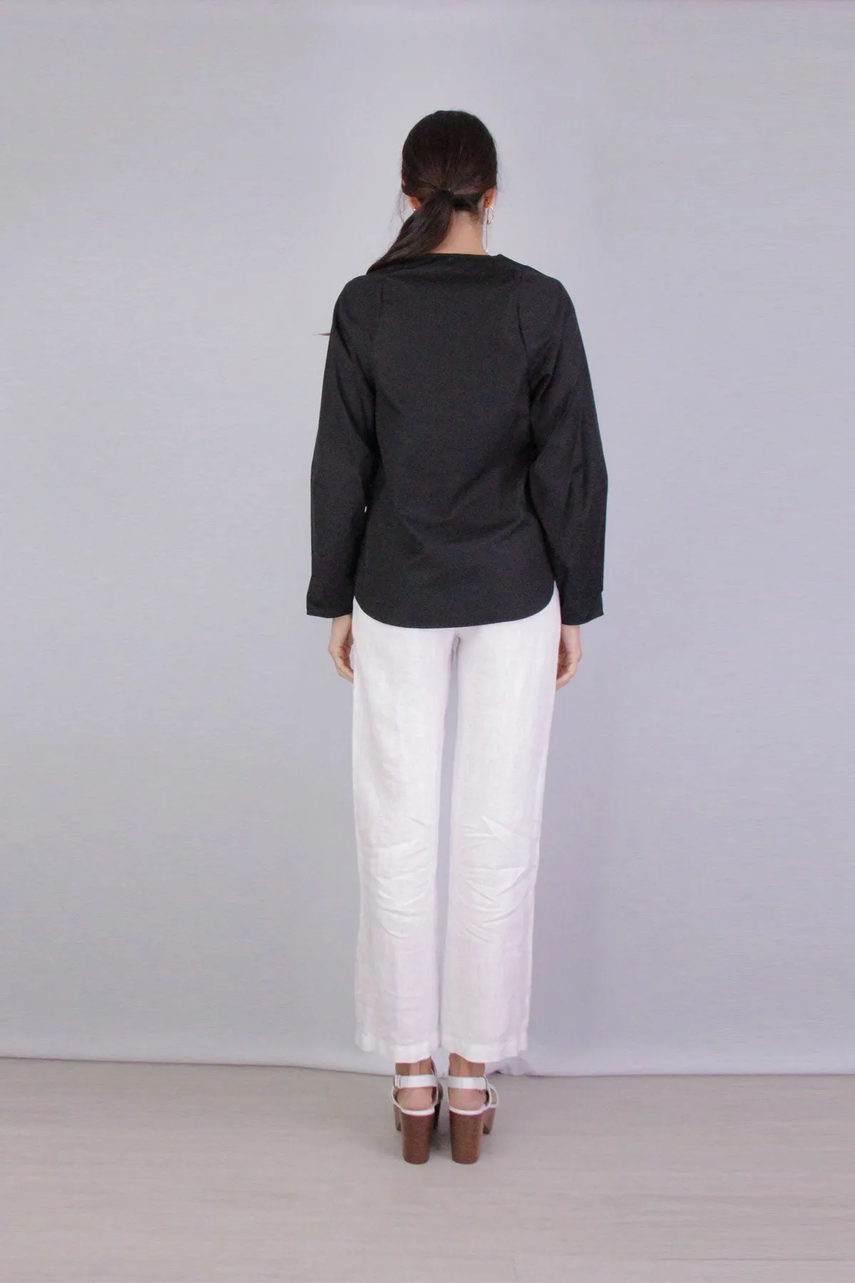 Linen Lounge Pant in White