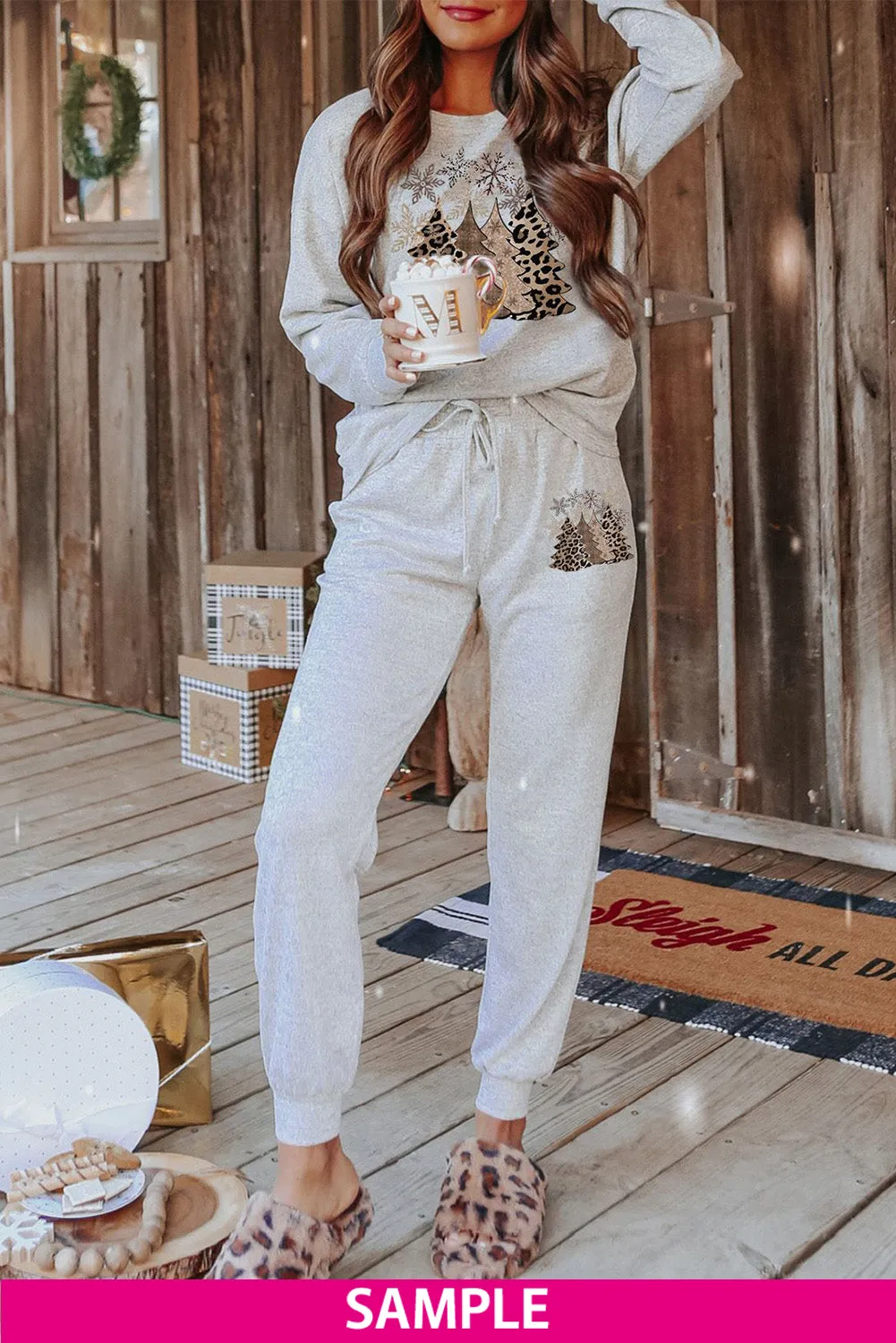 Long Sleeve Pullover and Jogger Pants Lounge Set