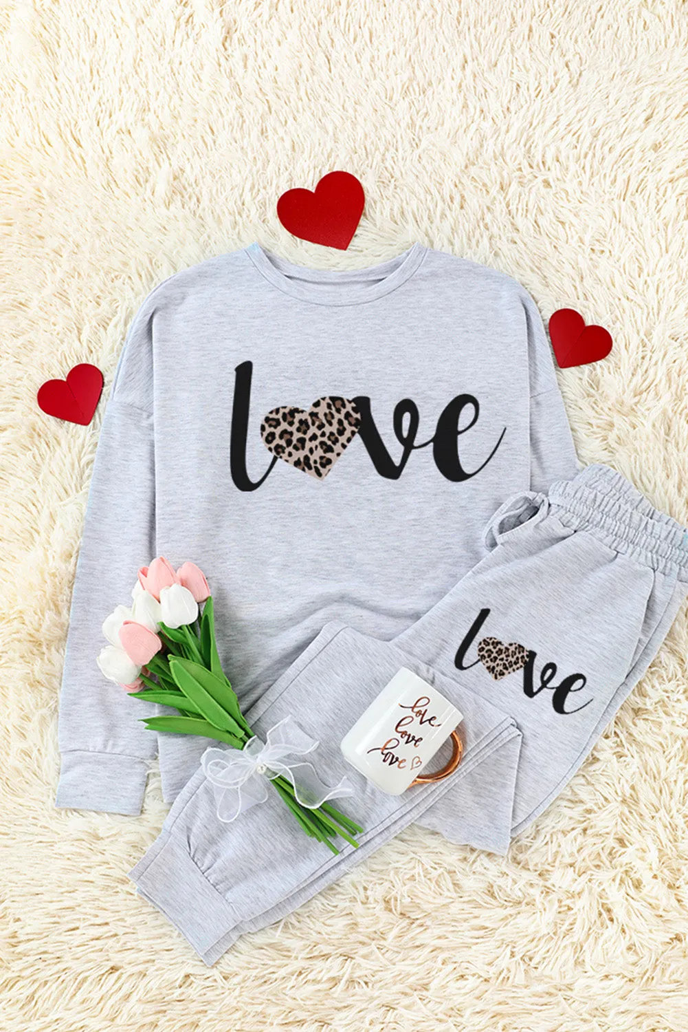 Long Sleeve Pullover and Jogger Pants Lounge Set