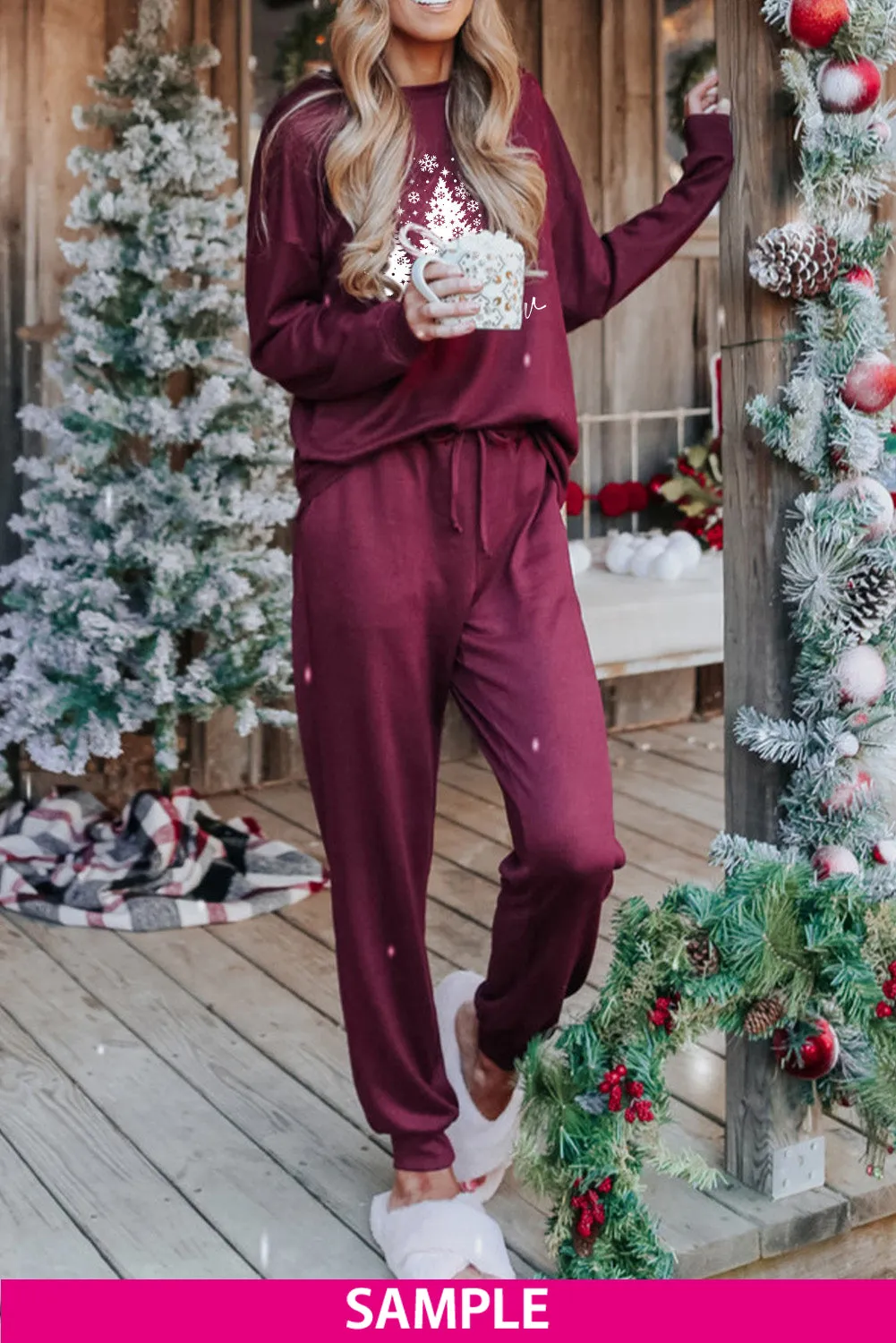 Long Sleeve Pullover and Jogger Pants Lounge Set