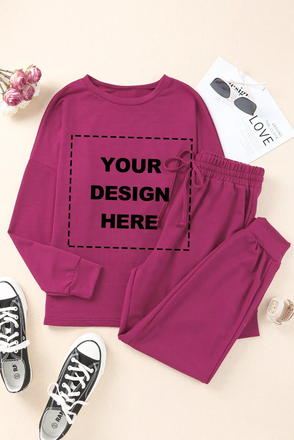 Long Sleeve Pullover and Jogger Pants Lounge Set