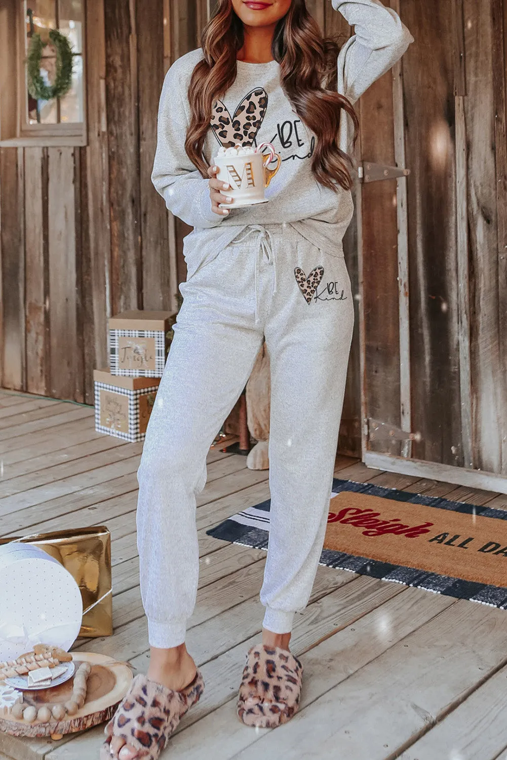 Long Sleeve Pullover and Jogger Pants Lounge Set