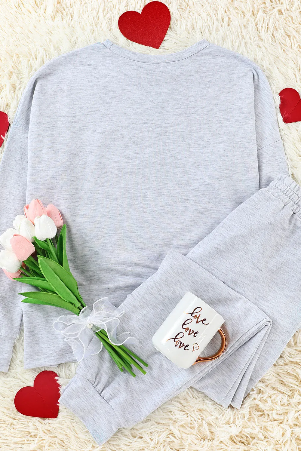 Long Sleeve Pullover and Jogger Pants Lounge Set