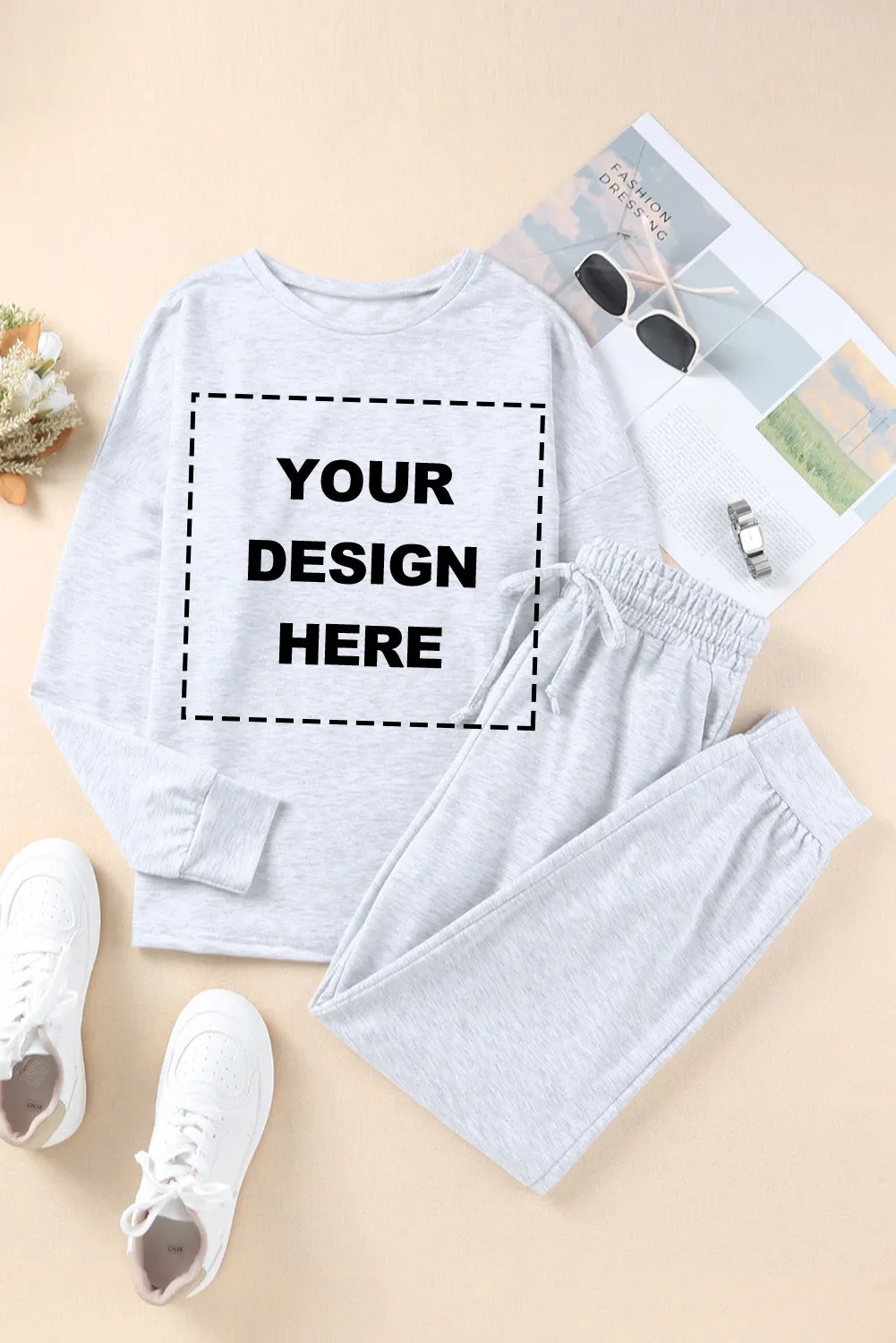 Long Sleeve Pullover and Jogger Pants Lounge Set