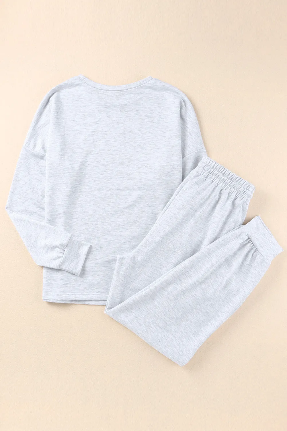 Long Sleeve Pullover and Jogger Pants Lounge Set