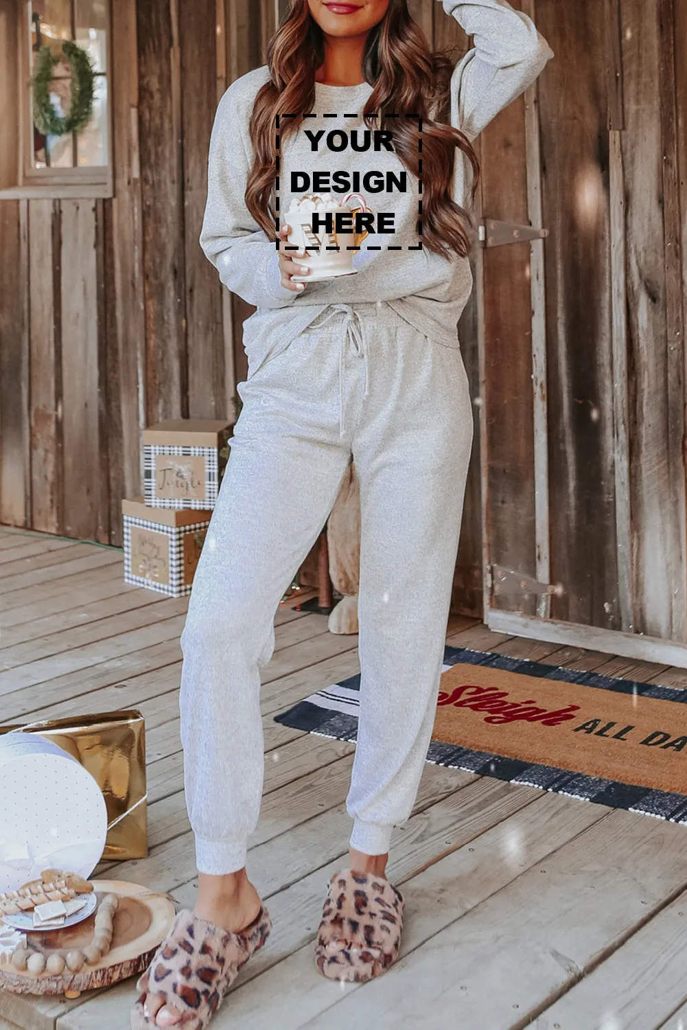 Long Sleeve Pullover and Jogger Pants Lounge Set