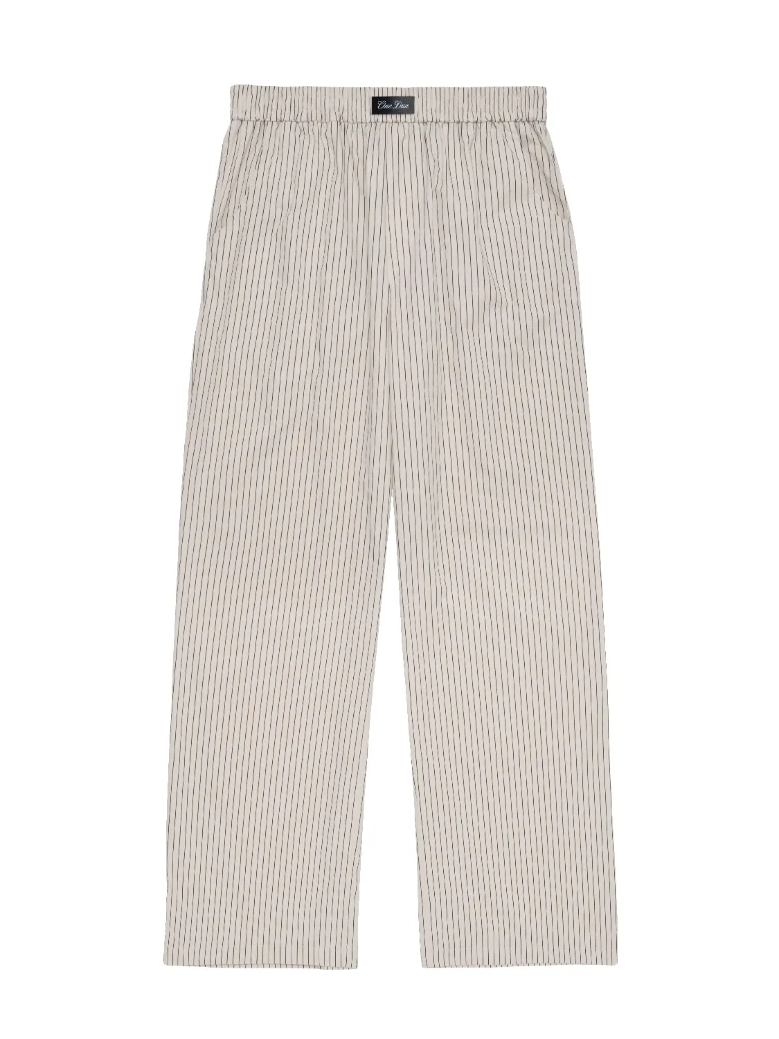 Lounge Pants Khaki Pinstripe
