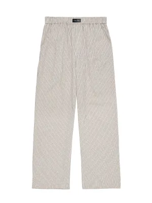 Lounge Pants Khaki Pinstripe