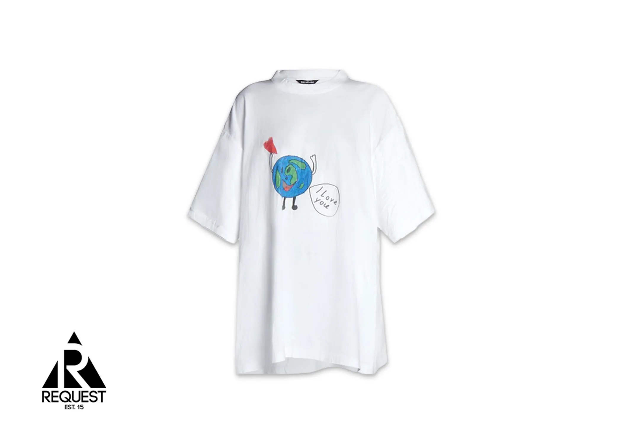 Love Earth Oversized Tee “White”